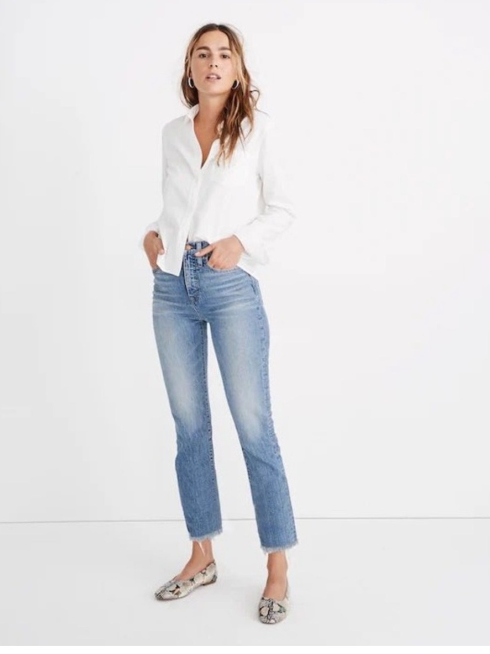 Madewell Perfect Vintage Jeans/Raw Hems AF691